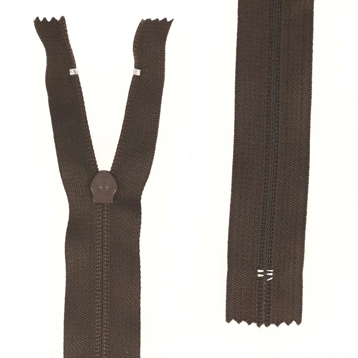 Fermeture à glissière NYLON - 6mm - CHOCOLAT - Image 3