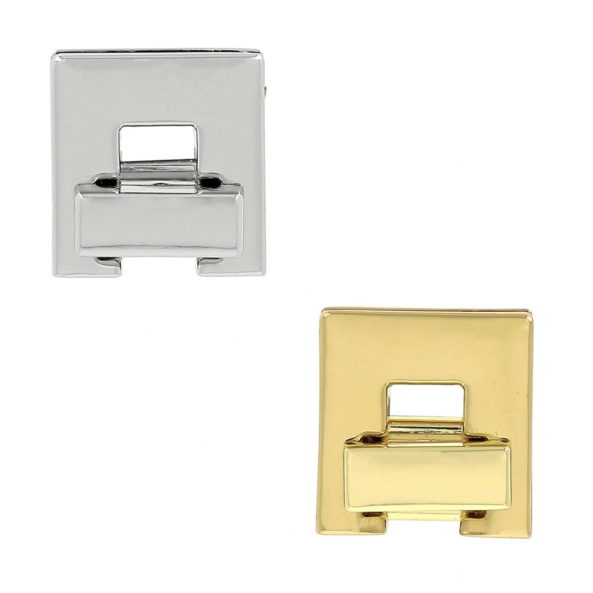 Fermoir pour sac CARRÉ - 19x19mm
