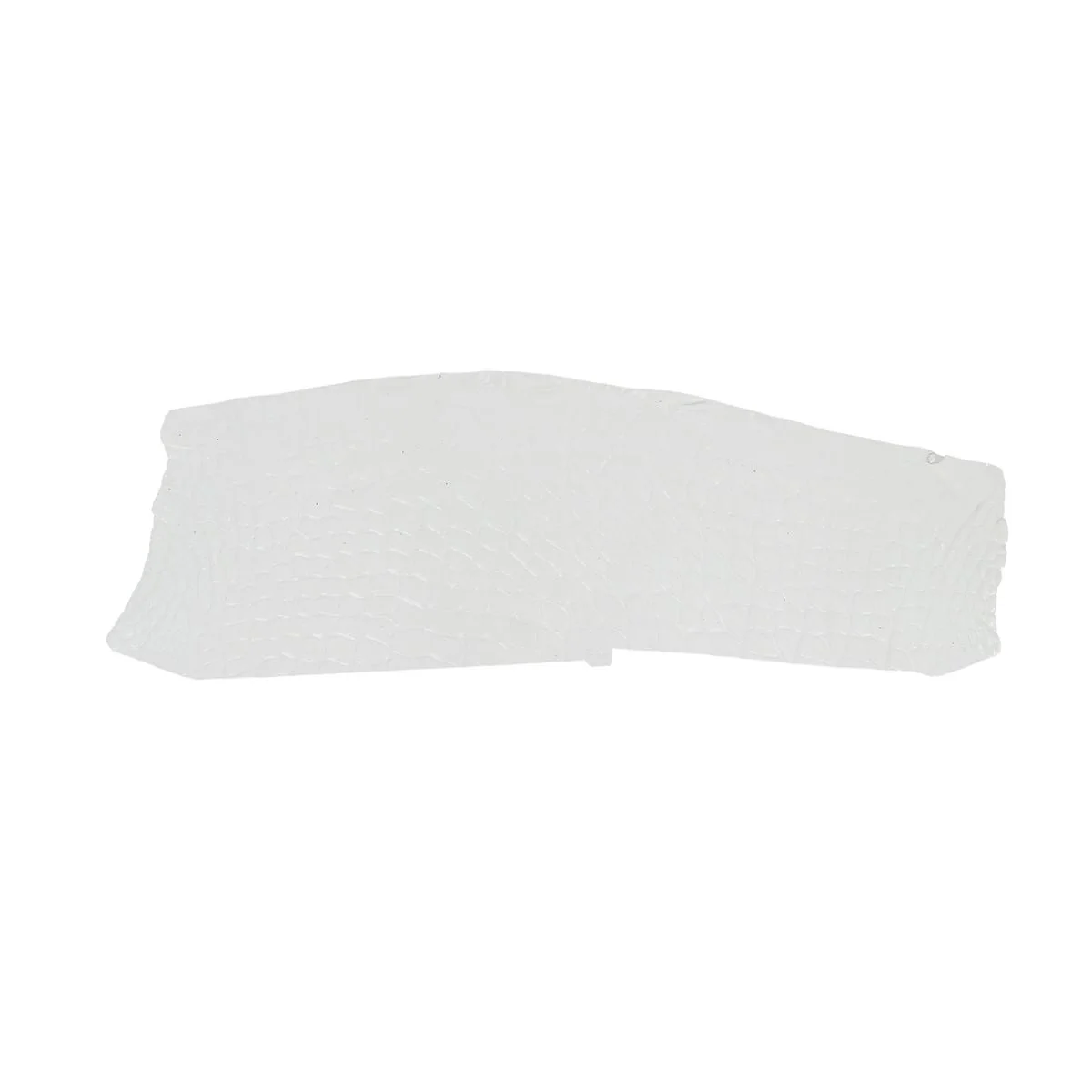 Découpe de flanc d'Alligator brillant - BLANC