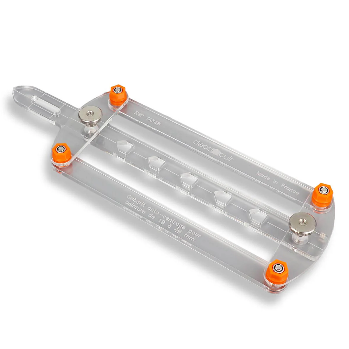 Gabarit auto-centrage pour trous de ceinture - Deco Cuir - Image 3