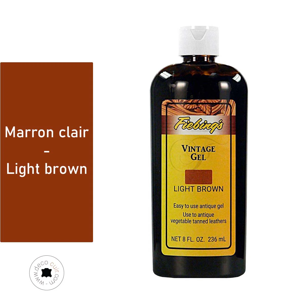 Gel antique Fiebing's Vintage Gel 236ml - MARRON CLAIR / LIGHT BROWN