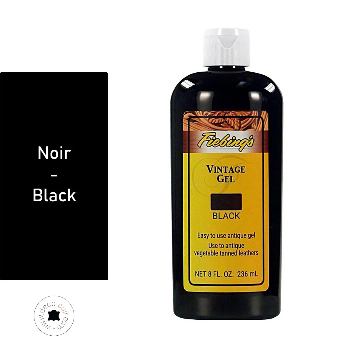 Gel antique Fiebing's Vintage Gel 236ml - NOIR / BLACK