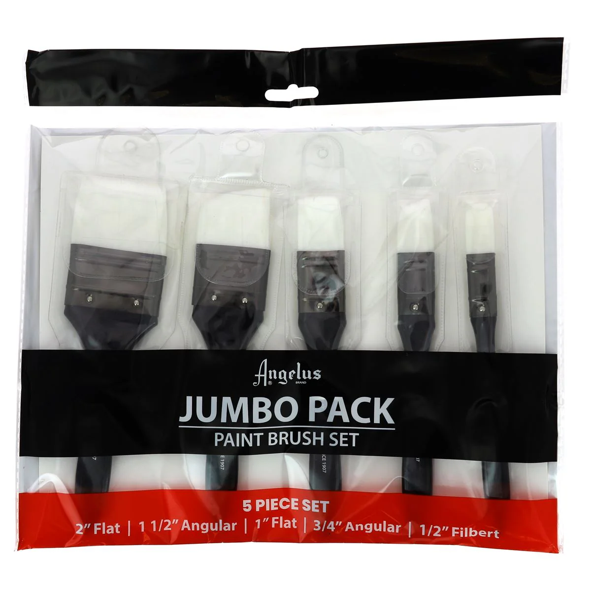 Set de 5 gros pinceaux - Jumbo pack Angelus - Image 3
