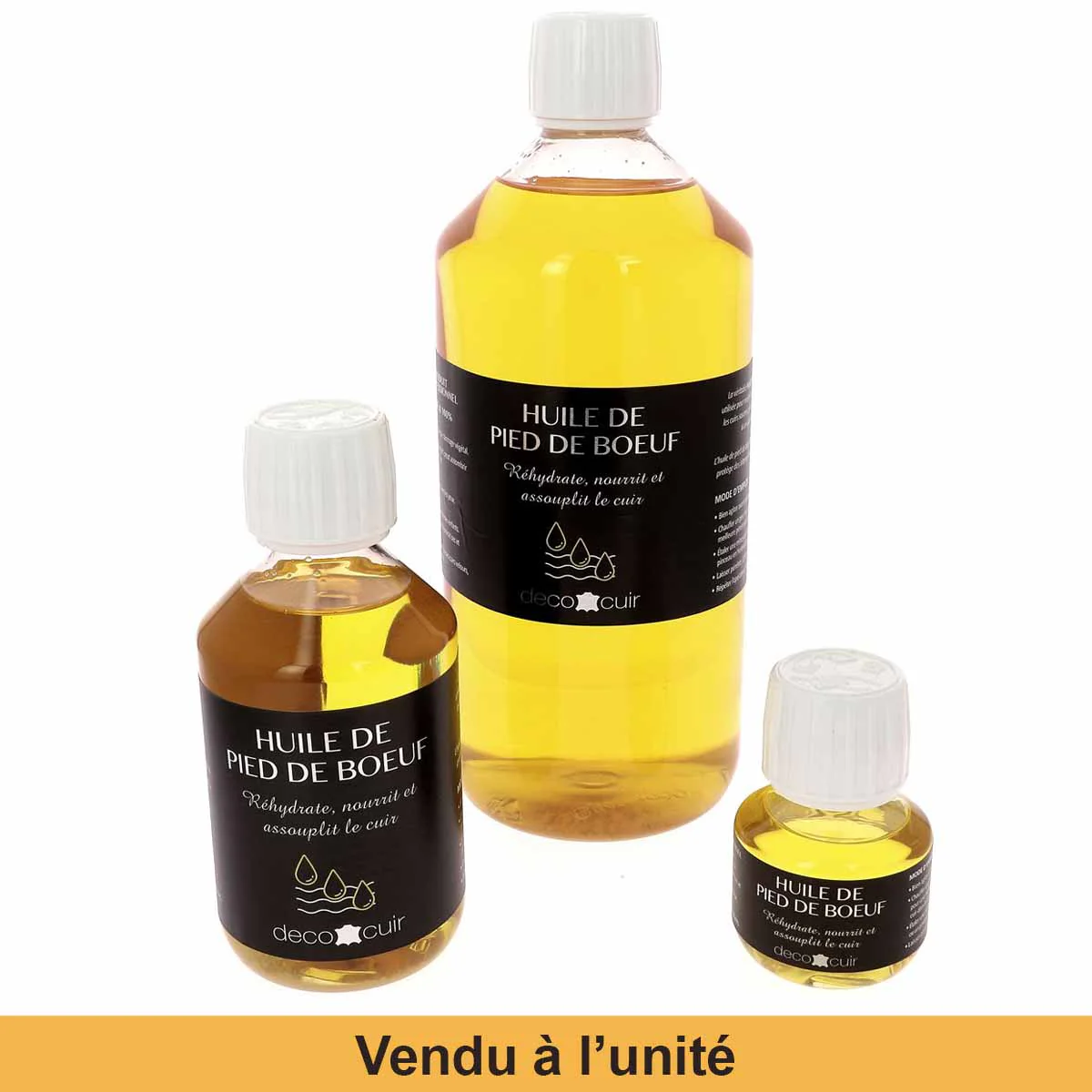 Huile de pied de boeuf pour réhydrater, nourrir et assouplir le cuir - DECO CUIR