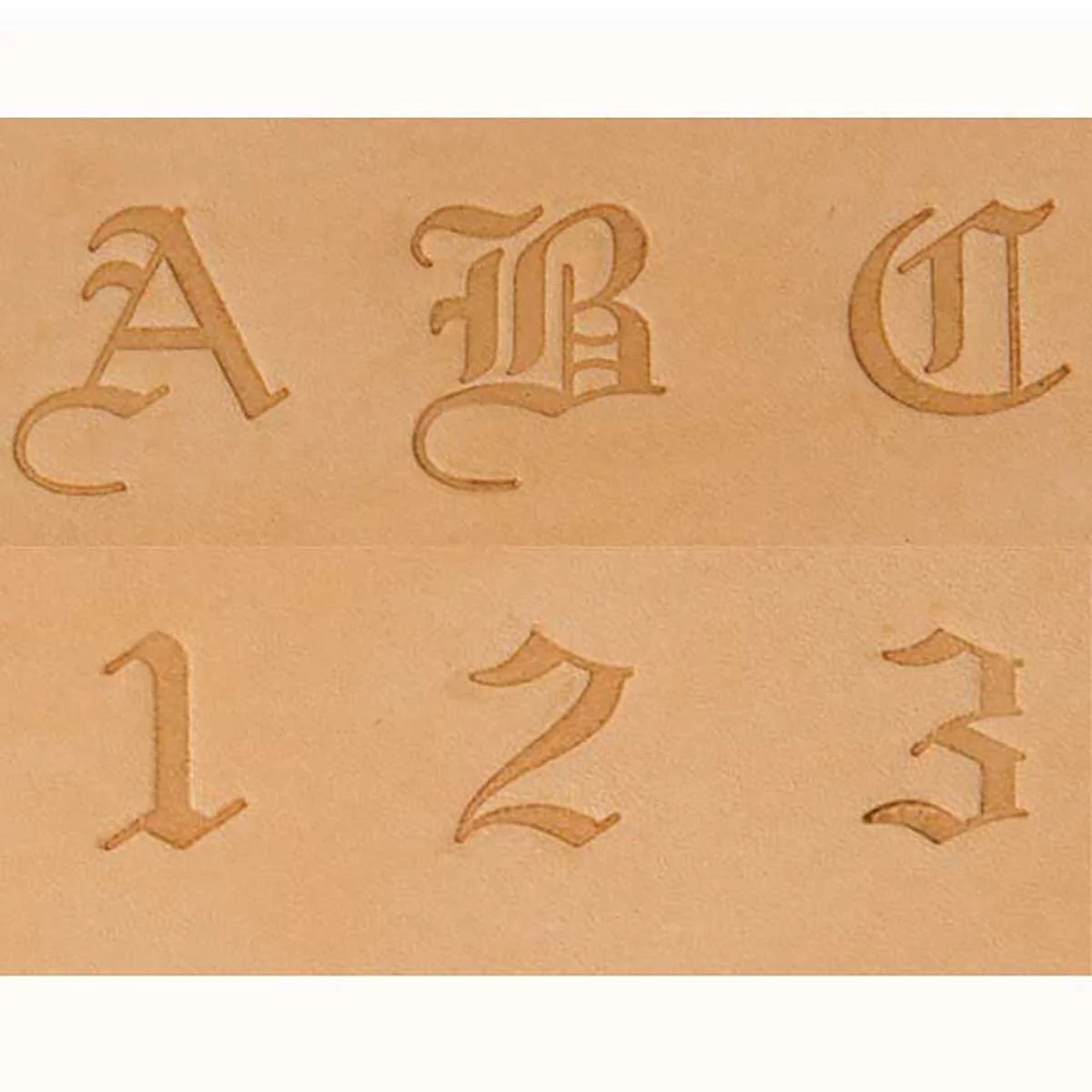 Jeu de lettres et chiffres à frapper - Vieil anglais - 0,63 cm - 8142-20 - Image 3