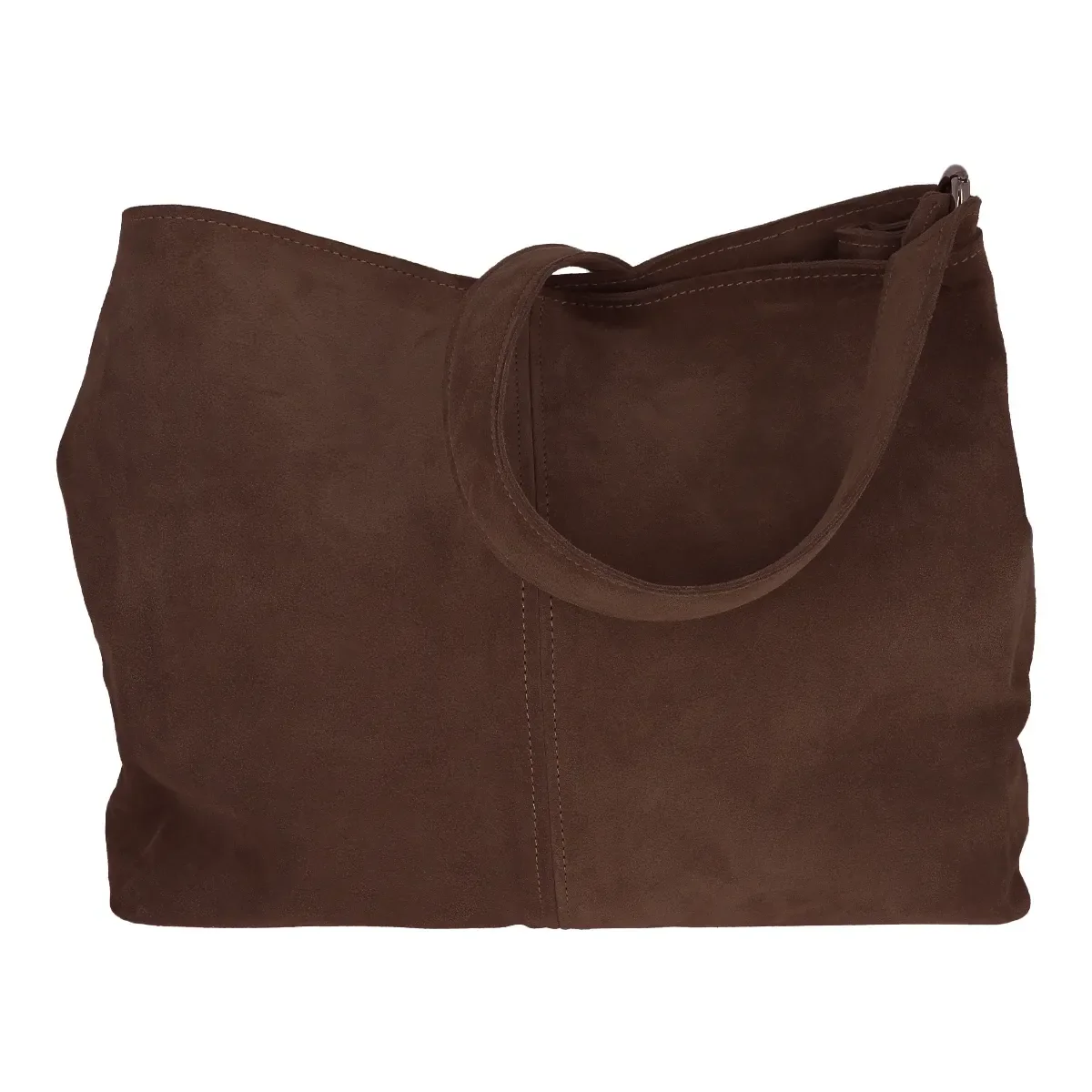 Kit DIY - Sac en croûte de cuir Séverine à coudre à la machine - MARRON CHOCOLAT