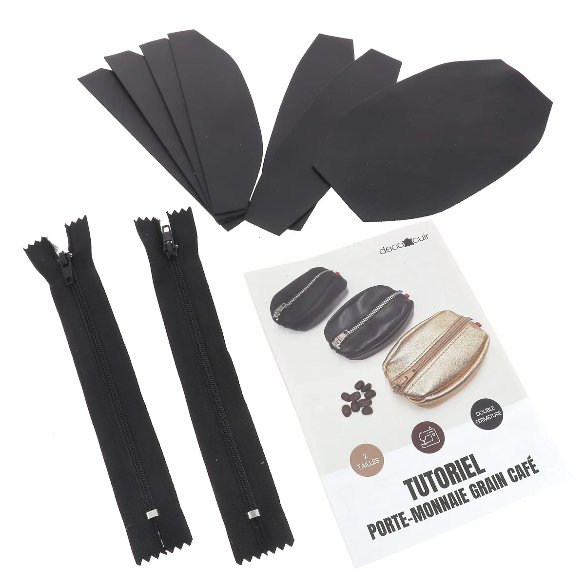Kit Porte-monnaie Grain de café - NOIR - Image 4