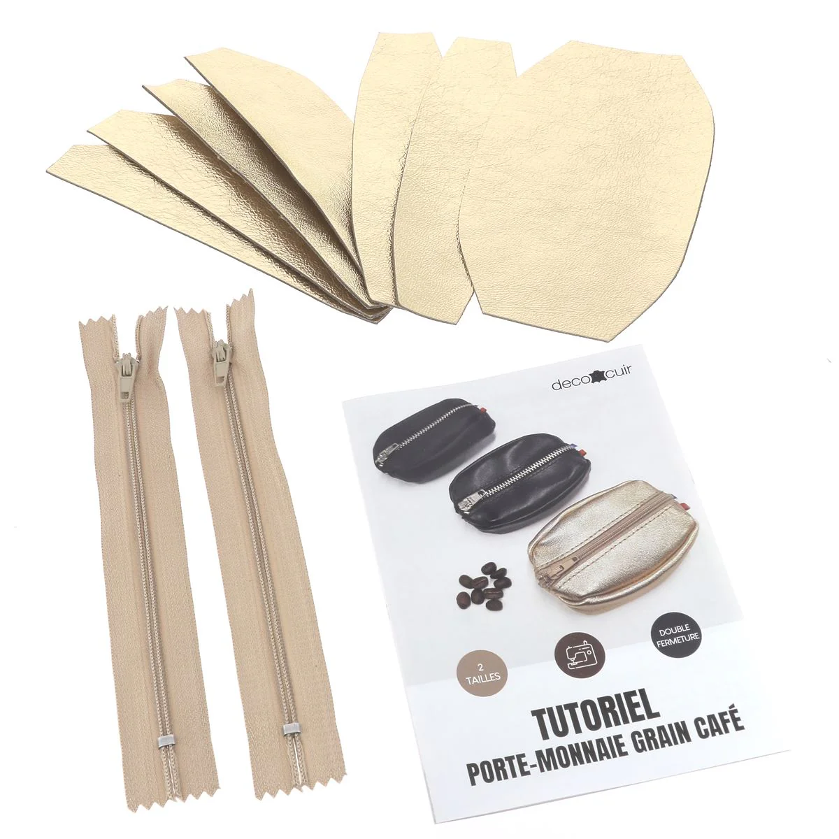 Kit Porte-monnaie Grain de café - OR - Image 3