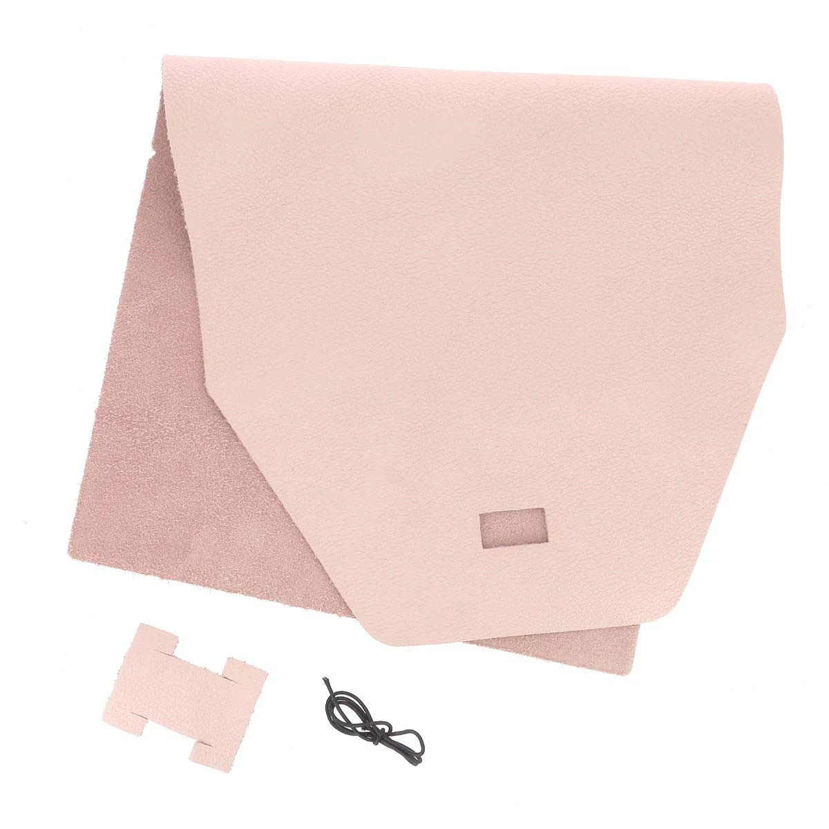 Kit DIY Protège carnet en cuir OCÉAN A5 - ROSE CLAIR R18 - Image 2