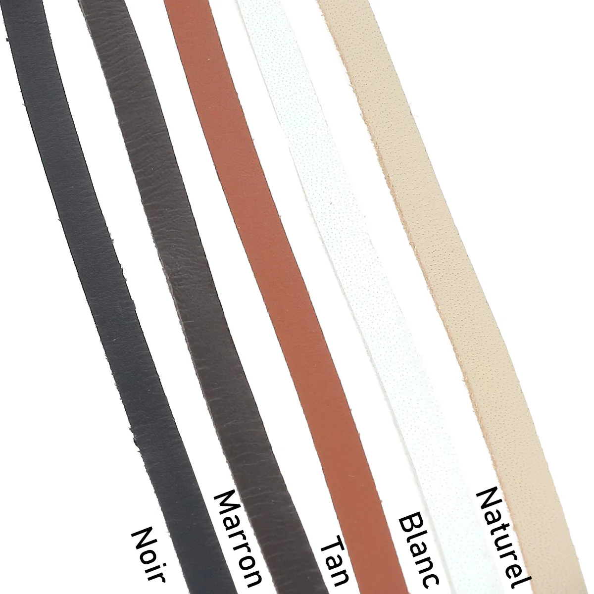 Lacet en cuir de Kangourou pigmenté Plat - Largeur 3mm - 1 mètre - Tandy Leather 5170 - Image 2