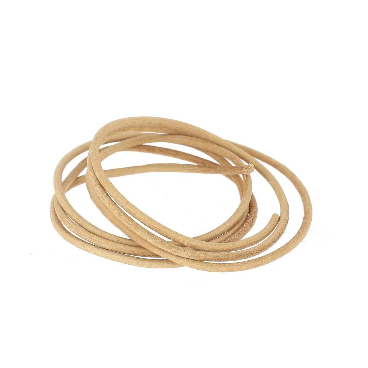 Lacet en cuir Rond - NATUREL - Image 9