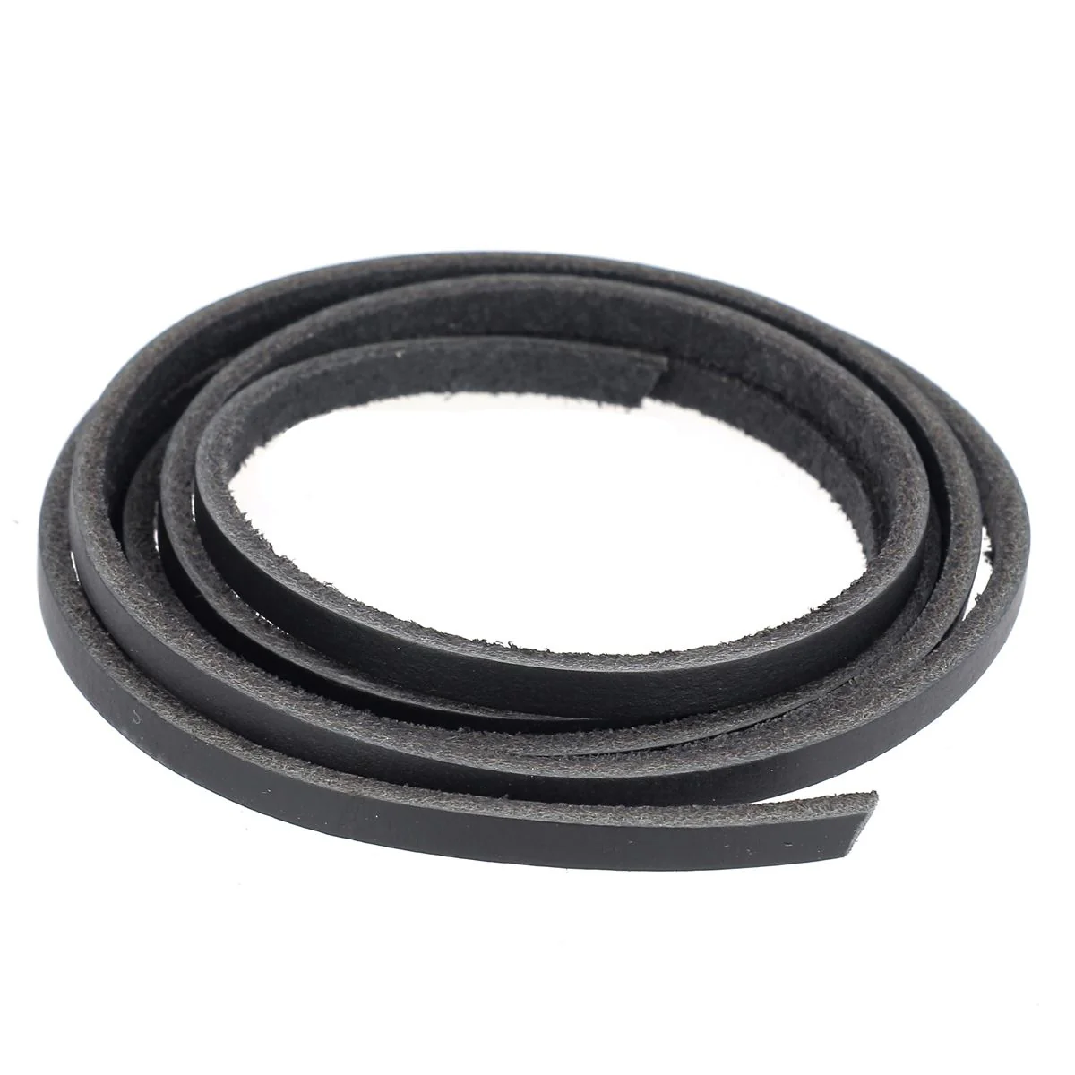 Lacet en cuir de buffle Plat - Largeur 4mm - Image 6