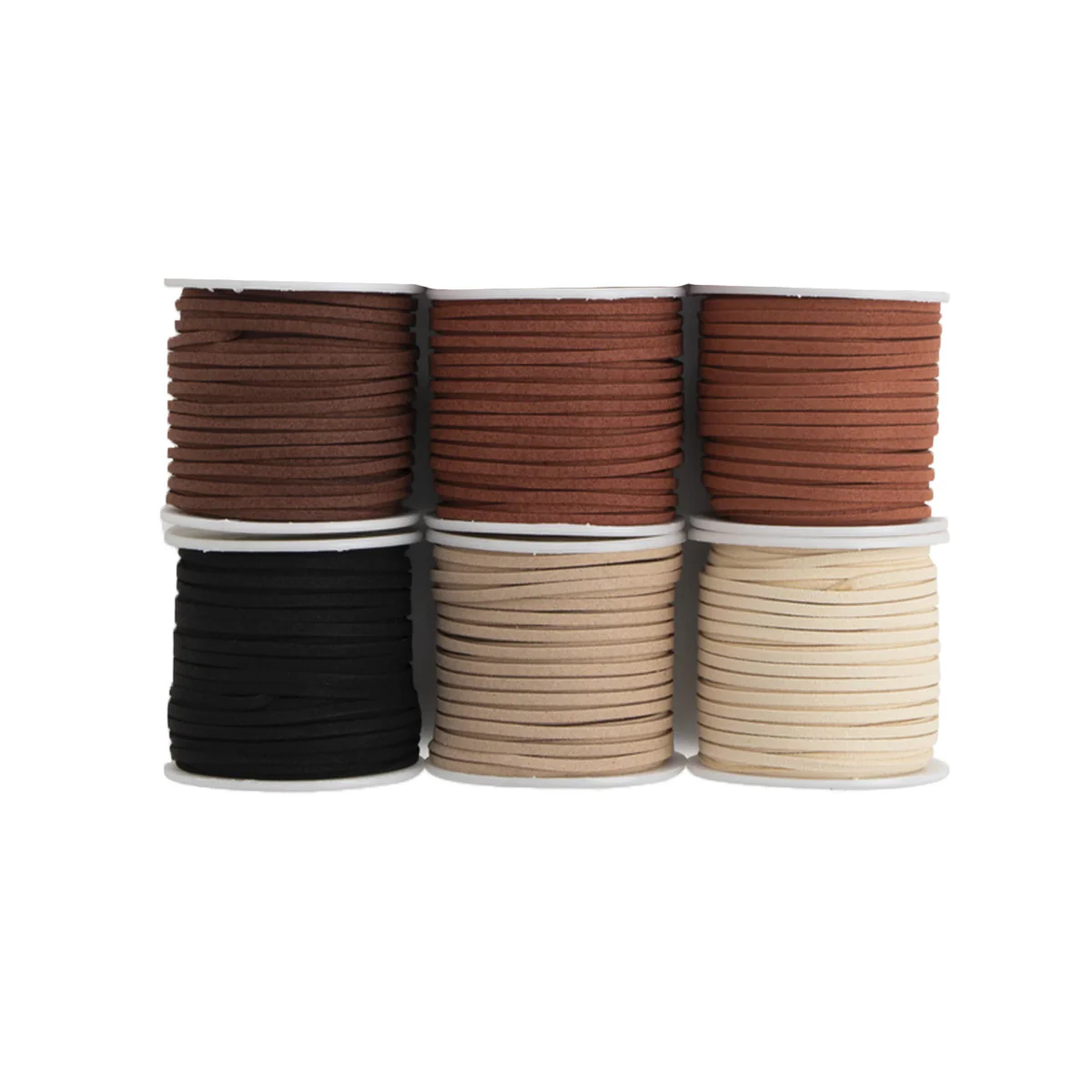 Lacet synthétique en microfibre plat - Largeur 3mm - Bobine de 22 mètres - Image 2