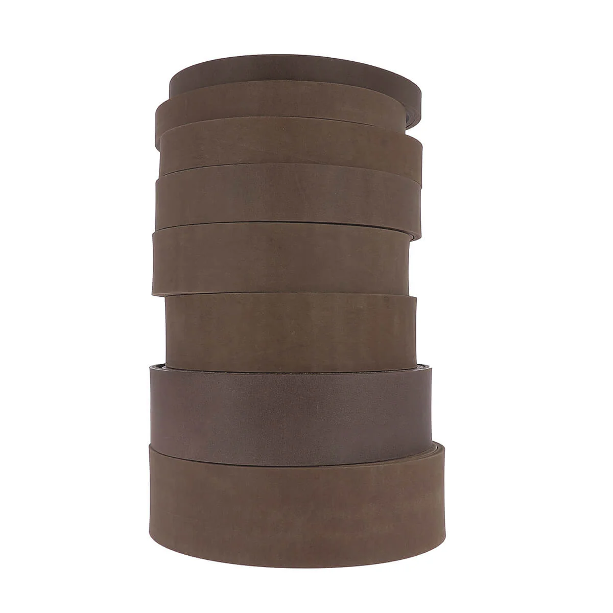 Lanière en cuir de collet GRAS tannage végétal - MARRON FONCÉ - Ép 3,4mm - Image 3