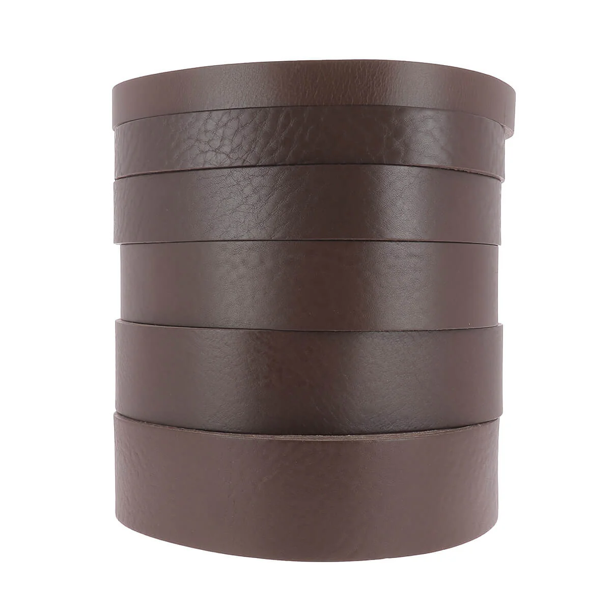 Lanière en cuir de collet NOURRI FOULONNÉ tannage végétal - MARRON CAFÉ - Ép 3,4mm - Image 3