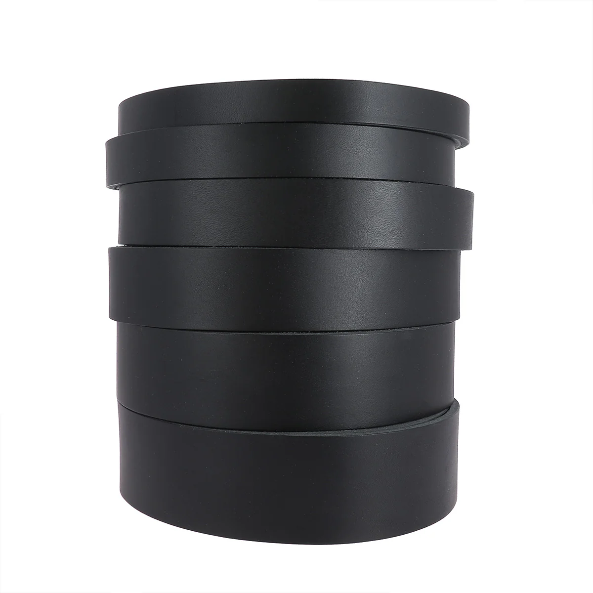 Lanière en cuir de collet NOURRI LISSE tannage végétal - NOIR - Ép 3,2mm - Image 4