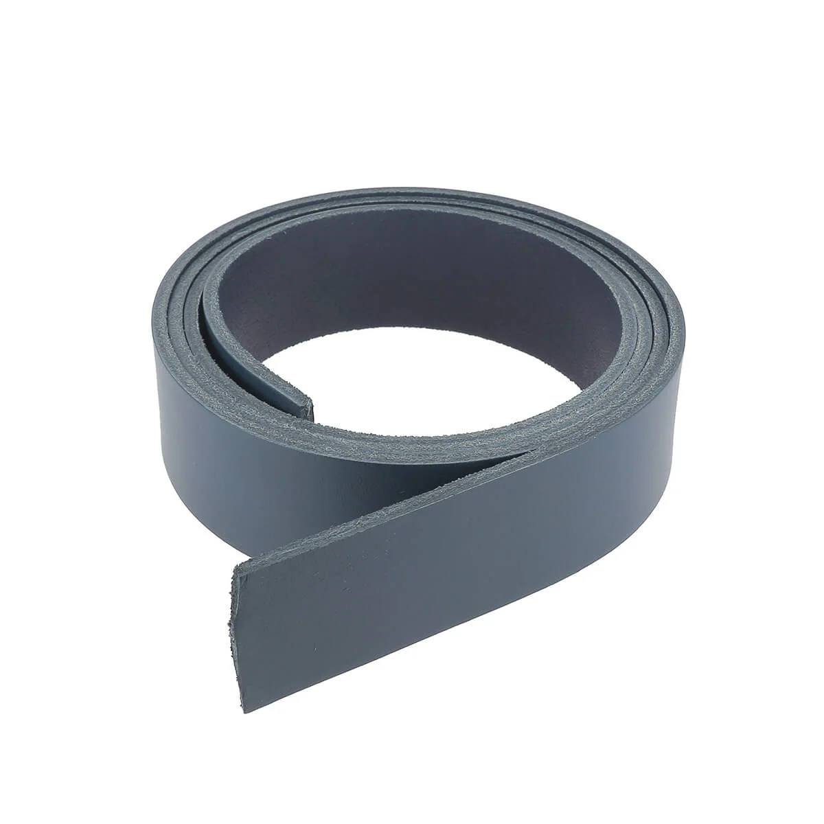 Lanière en cuir de collet tannage végétal - BLEU MARINE - Ép 3,4mm - Image 2