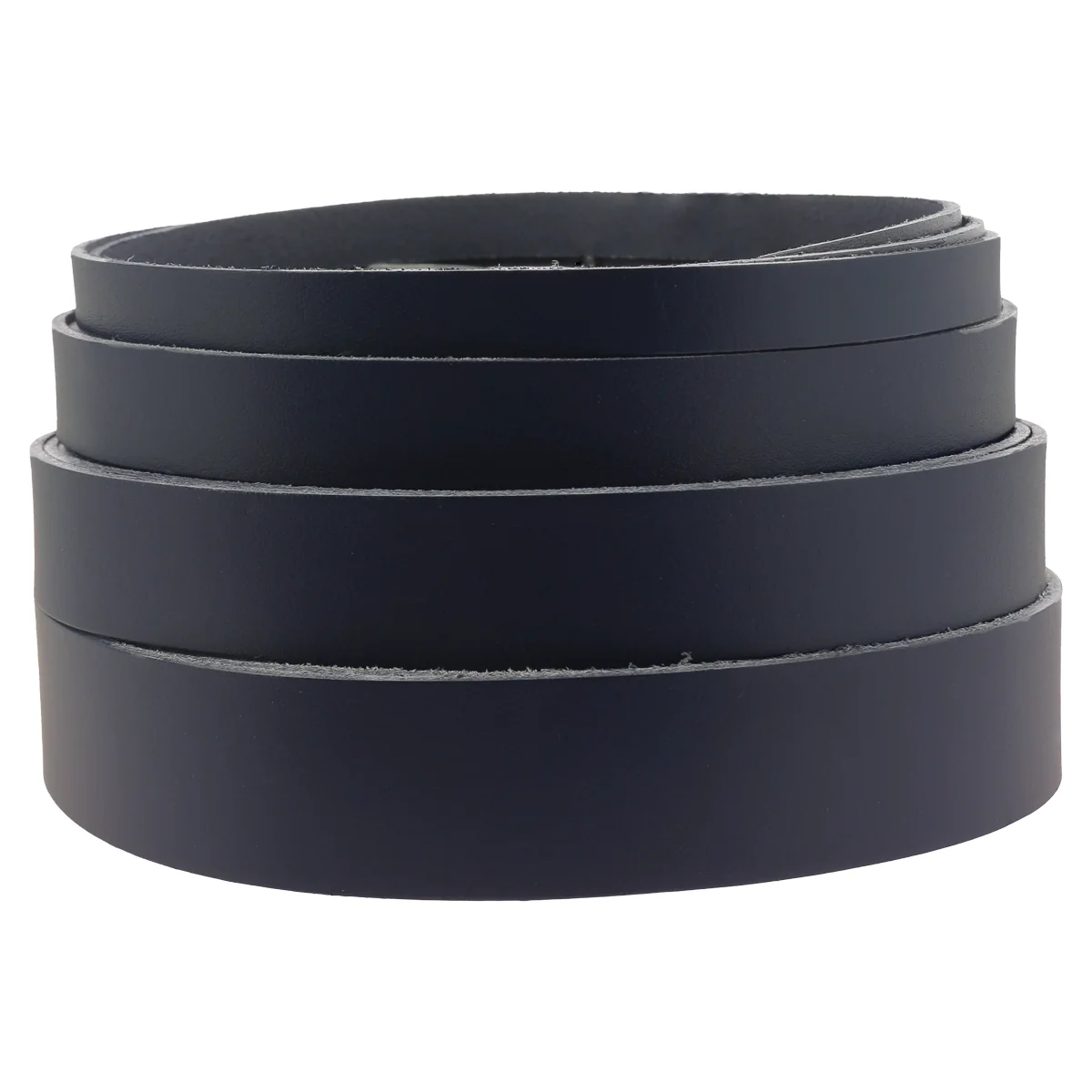Lanière en cuir de collet tannage végétal - BLEU MARINE - Ép 1,9mm - Image 3