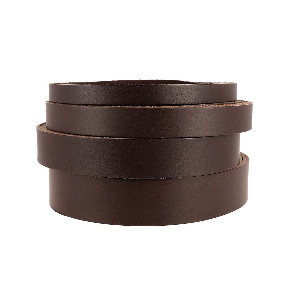 Lanière en cuir de collet tannage végétal - MARRON CHOCOLAT - Ép 1,9mm - Image 3
