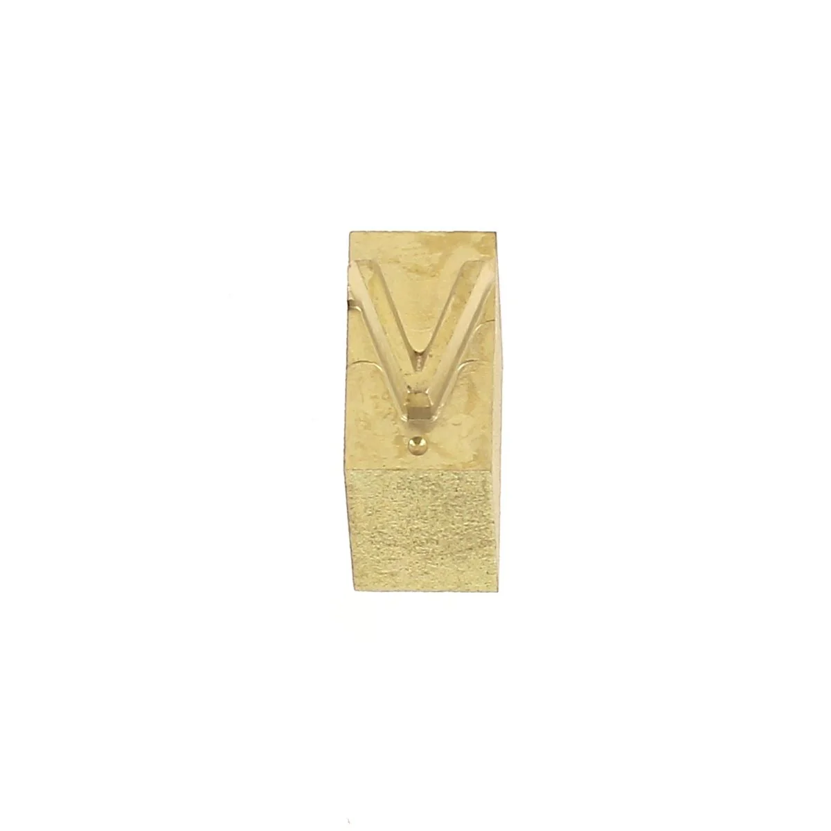 Lettre majuscule en laiton Arial taille 6mm - Deco Cuir - Image 26