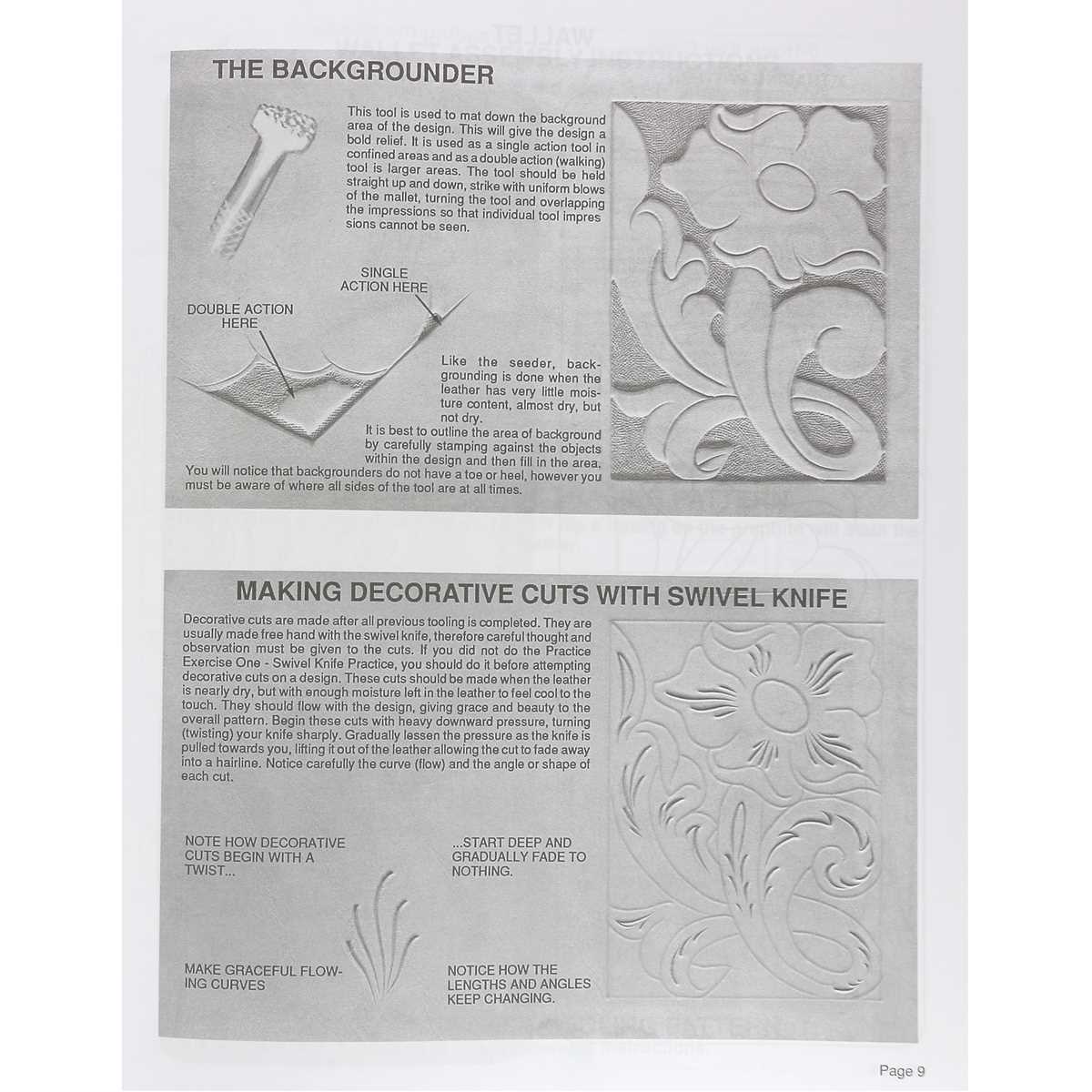 Livre "BASIC LEATHERWORK" - Les bases du repoussage - Image 3