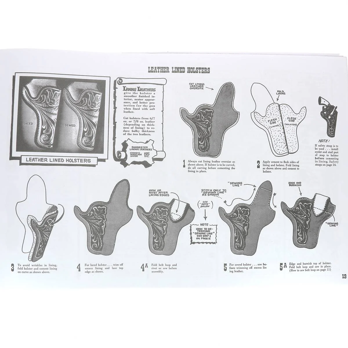 Livre "How to make Holsters" - Comment réaliser des étuis pour revolver - Al Stohlman - Image 3