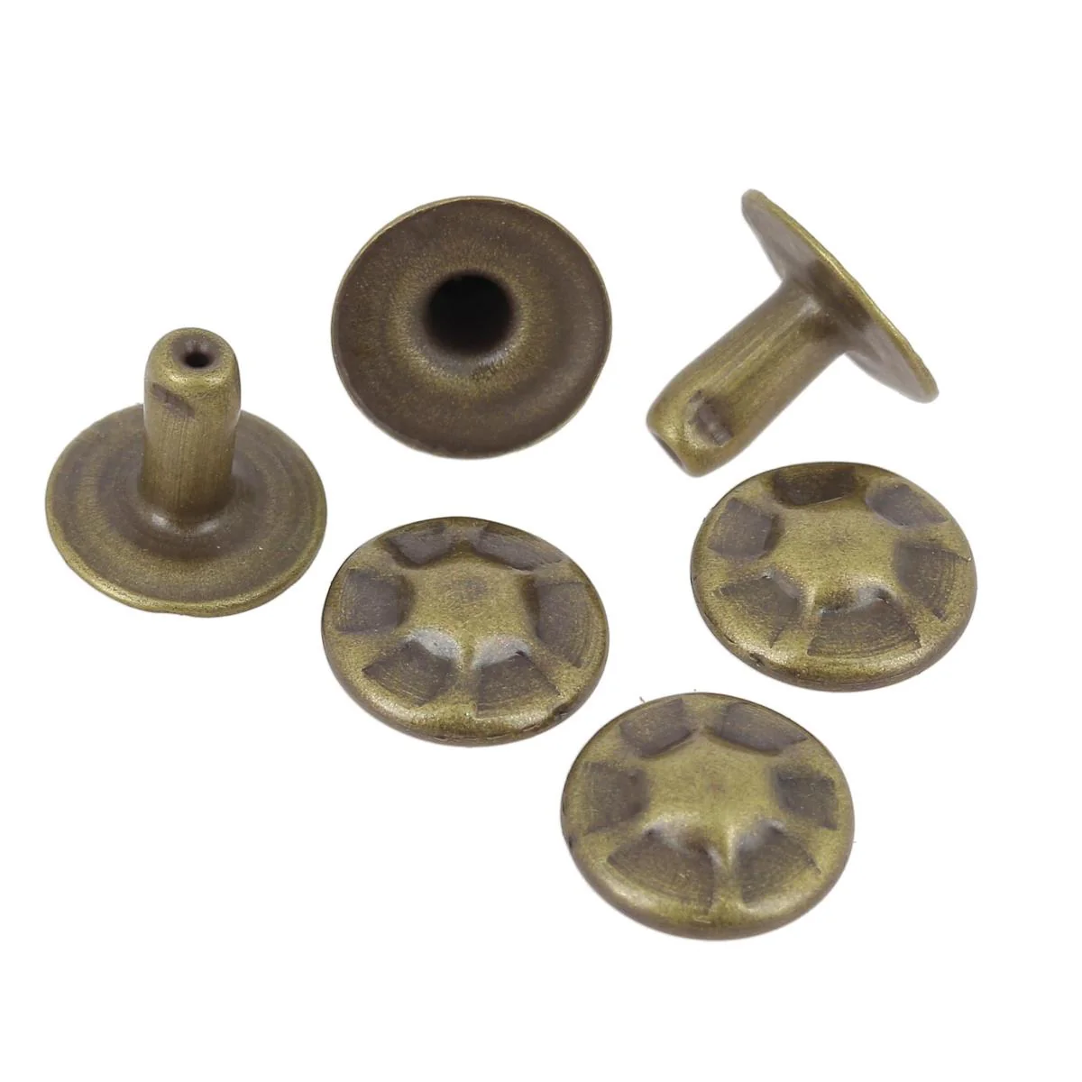 Lot de 100 rivets simple calotte ANTIQUES - 9mm (T4)
