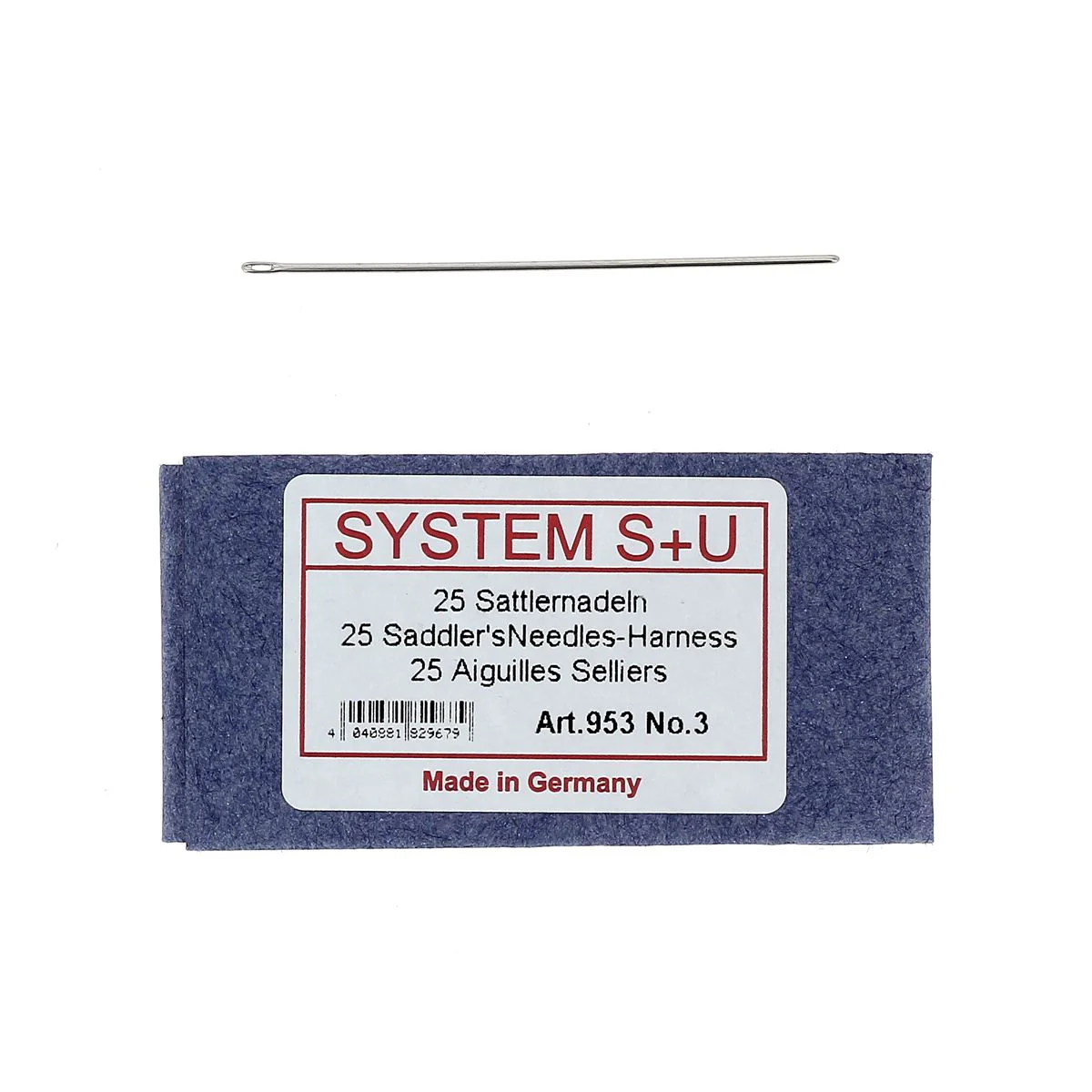 Lot de 25 aiguilles sellier - Bout Rond - System S+U - Image 3