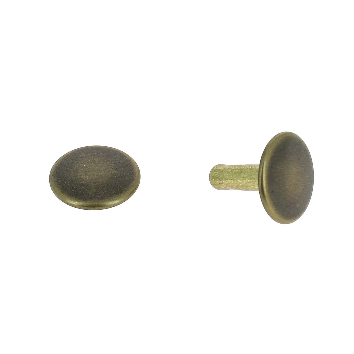 Lot de gros rivets DOUBLE CALOTTE en laiton (T6) - Image 11
