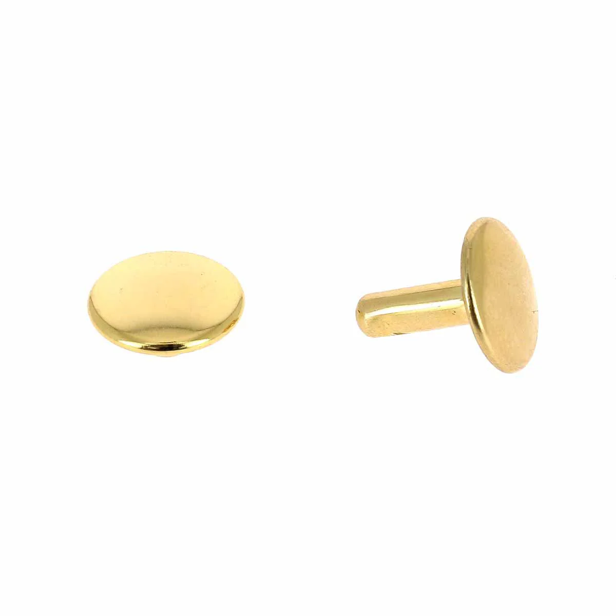 Lot de gros rivets DOUBLE CALOTTE en laiton (T6) - Image 4
