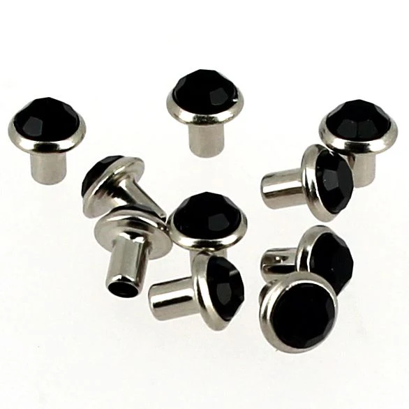Lot de rivets strass - NOIR