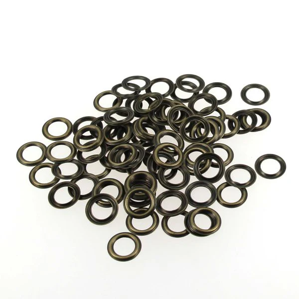 Lot de 100 rondelles pour oeillets à rouler - Diamètre 6mm