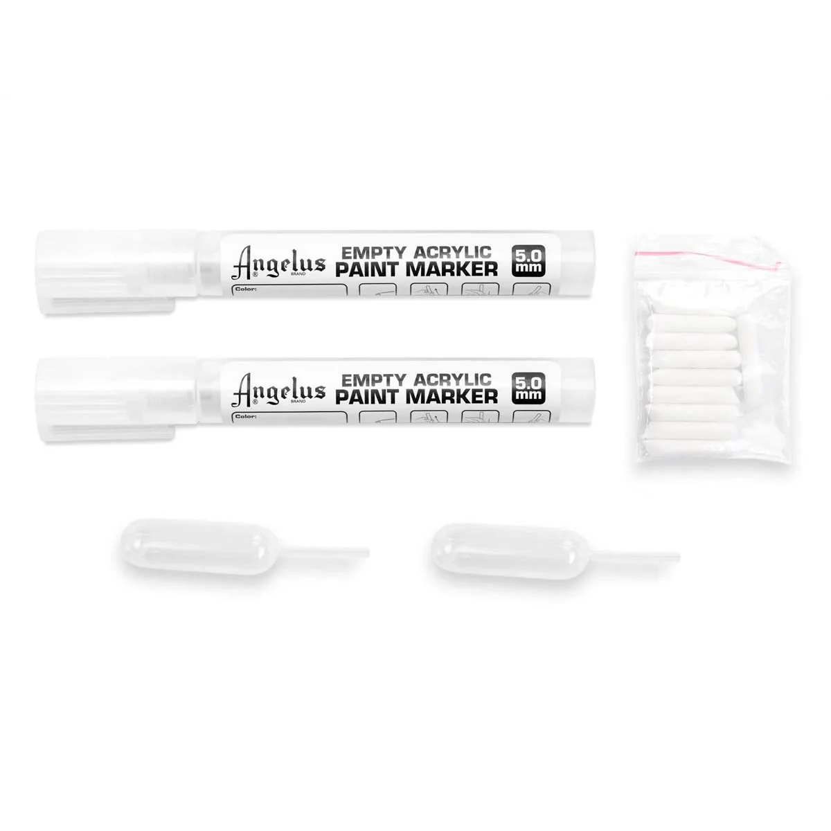 Kit marqueurs rechargeables pour peinture cuir Angelus - Image 4