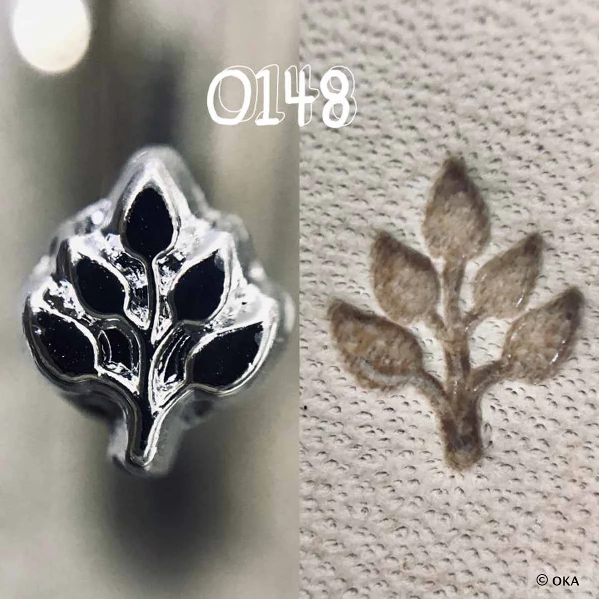 Matoir sur manche OKA - Feuillage - O148