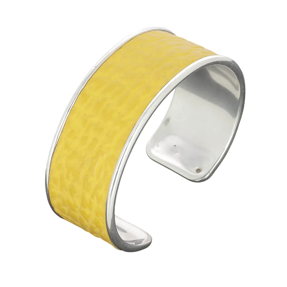 Morceau de cuir de requin autocollant JAUNE pour manchette - Image 7