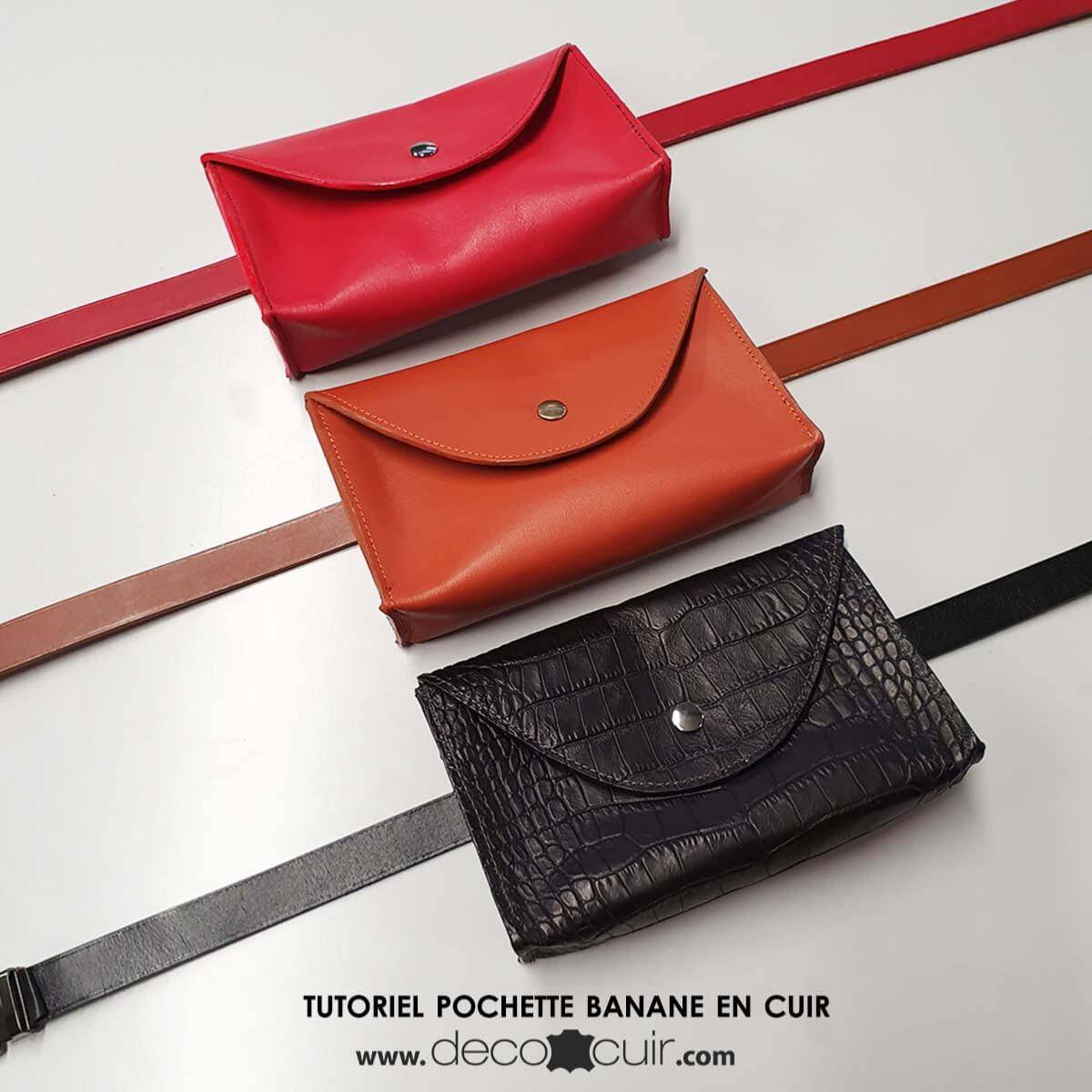 Morceau de cuir SATINLYS - MARRON BRIQUE - Image 3