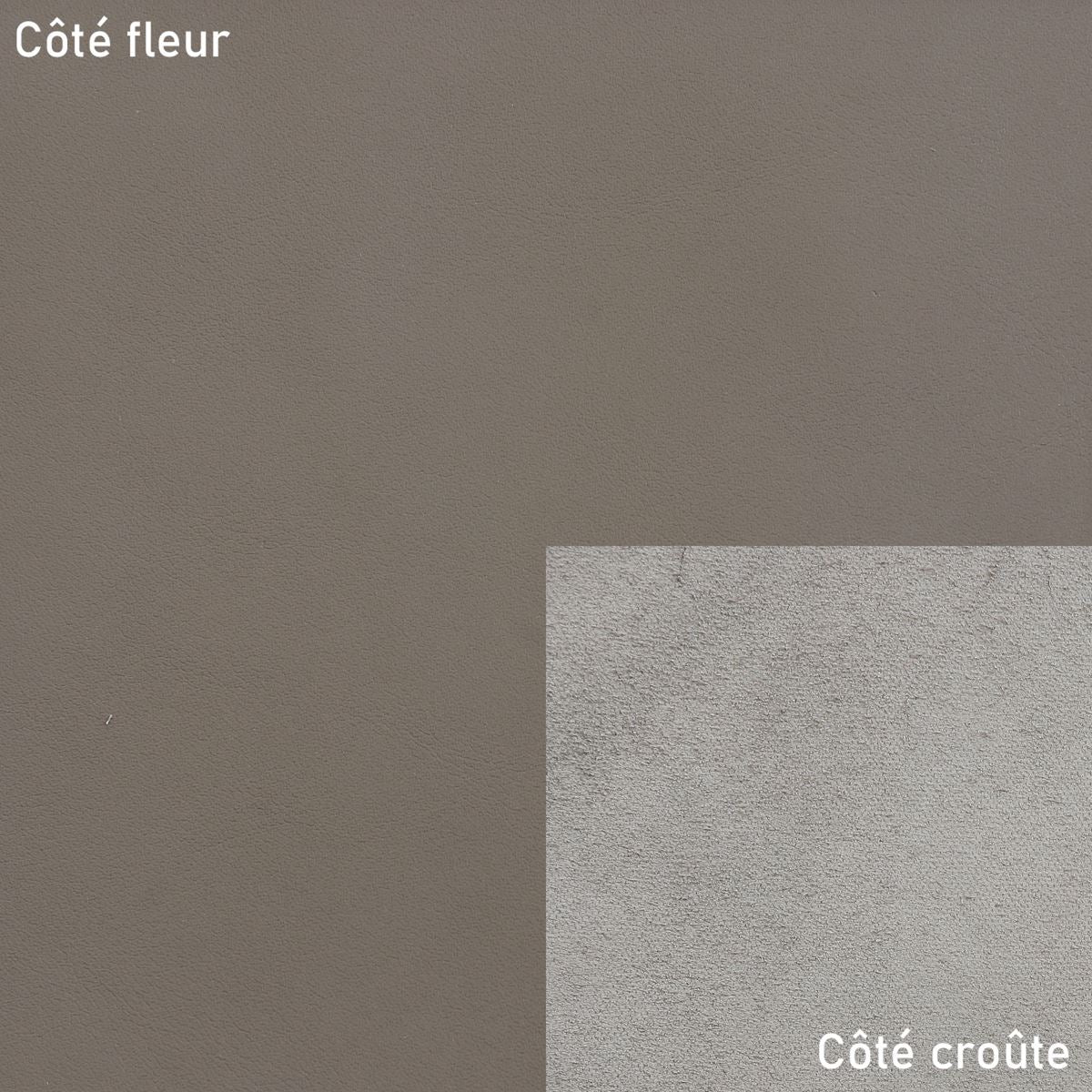 Morceau de cuir de vachette SUAVE - GRIS FONCÉ K57 - Image 2