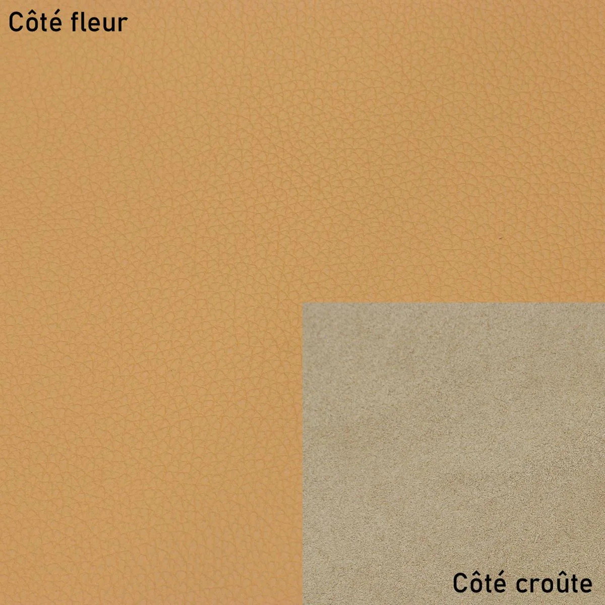 Morceau de cuir de veau SANDY - CAMEL CLAIR K31 - Image 2