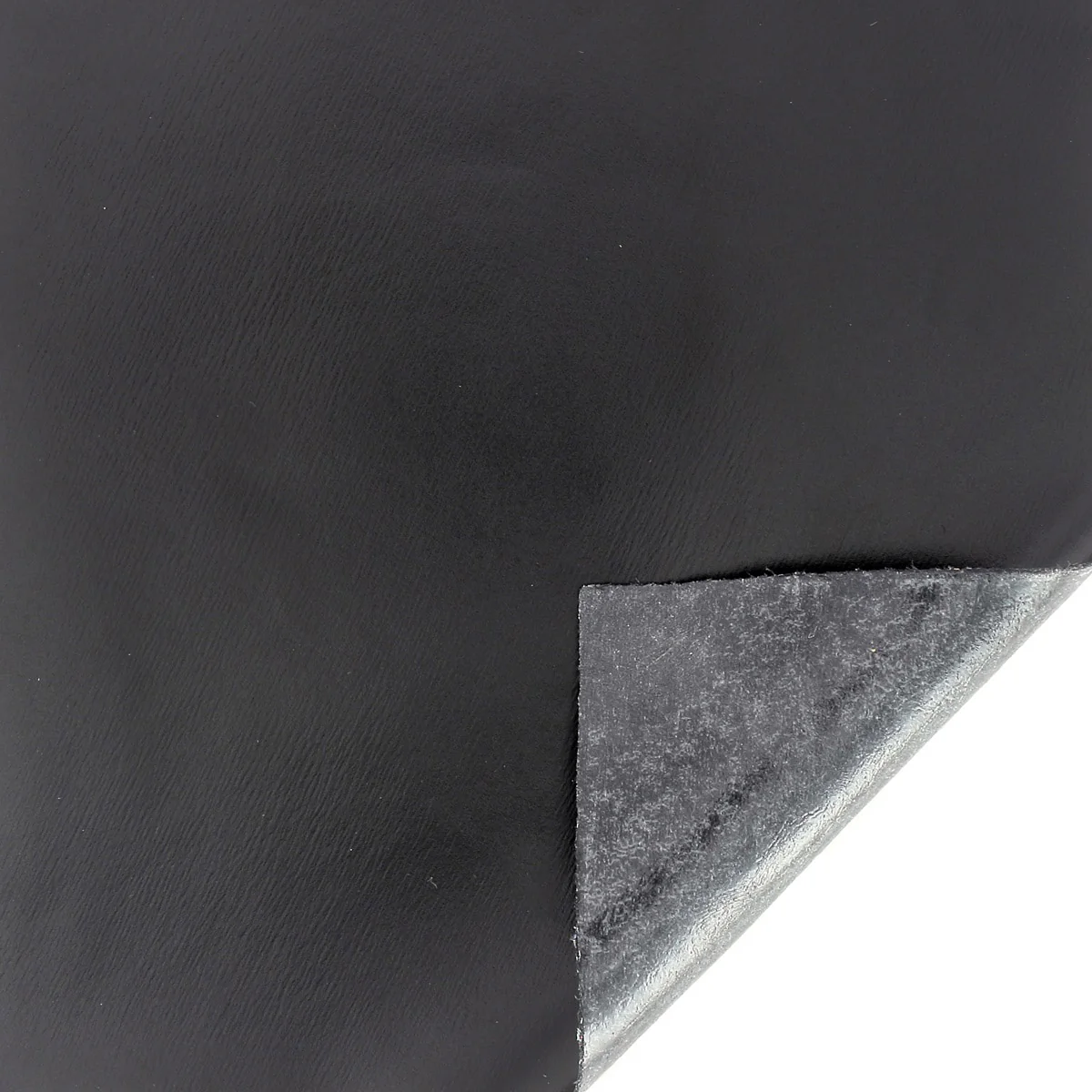 Morceau de cuir de veau lisse AUTOCOLLANT - NOIR SATINÉ H48 - Image 2