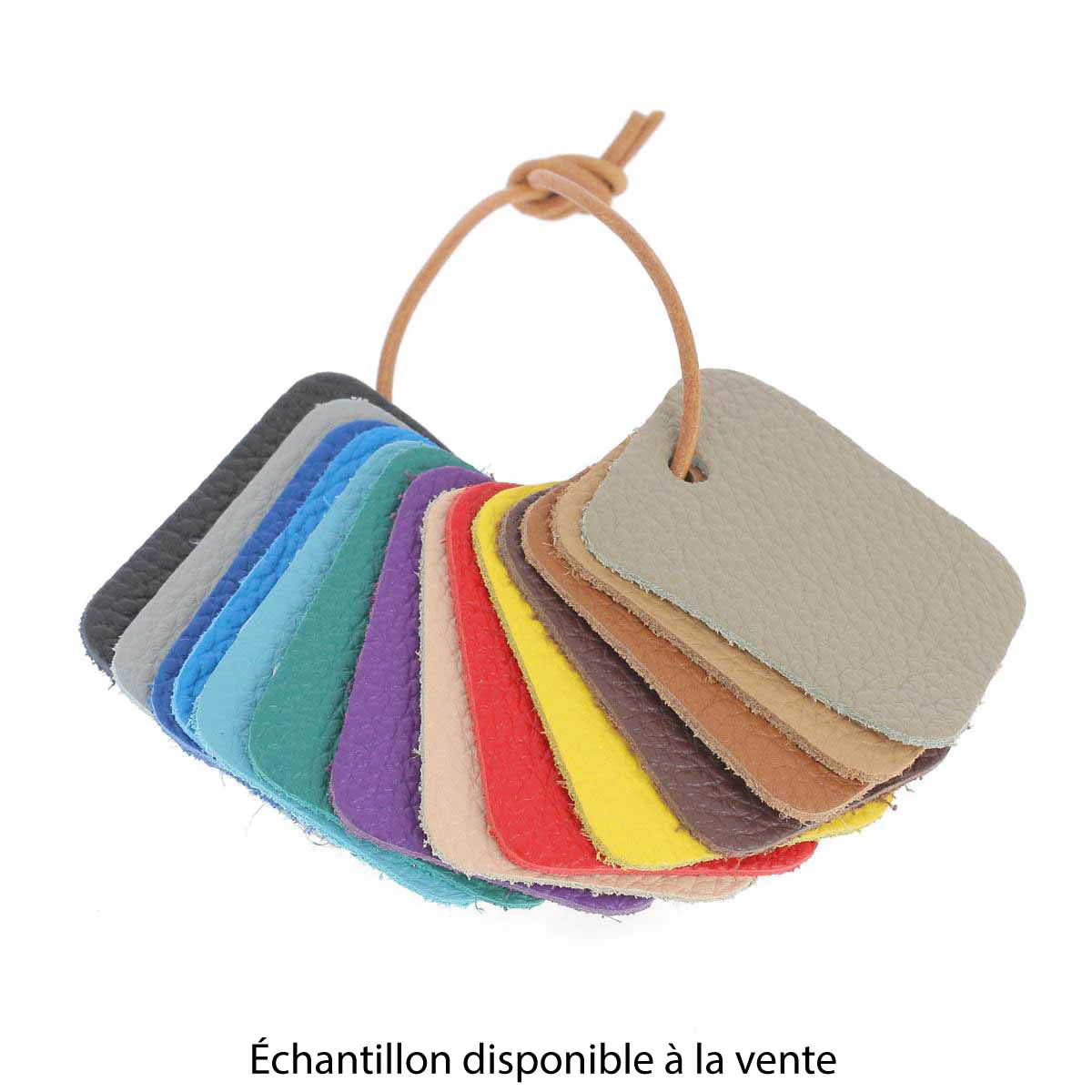 Morceau de cuir GRANITE - BLEU OCÉAN - Image 4