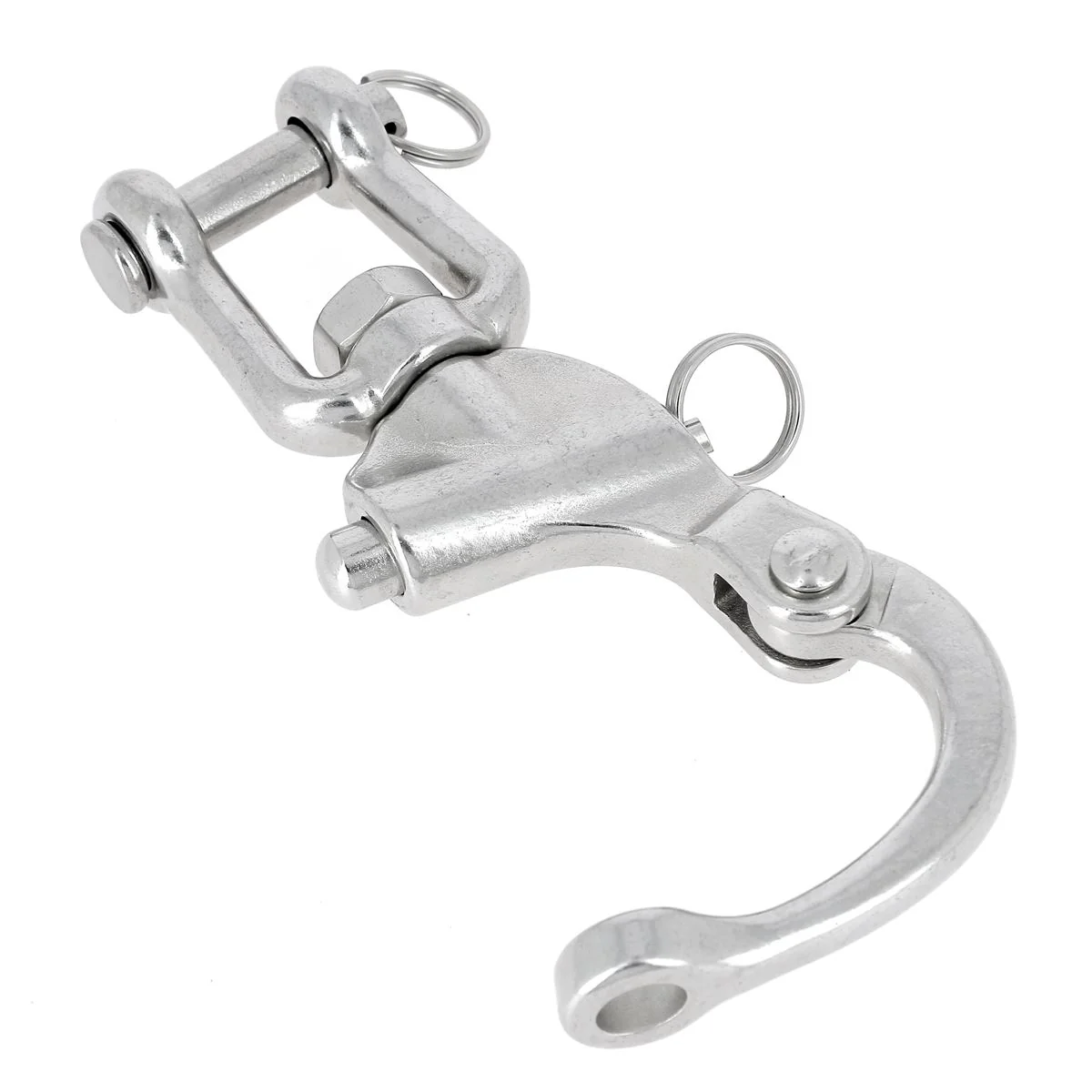 Mousqueton d'attelage double goupille de sécurité - Inox - Image 4