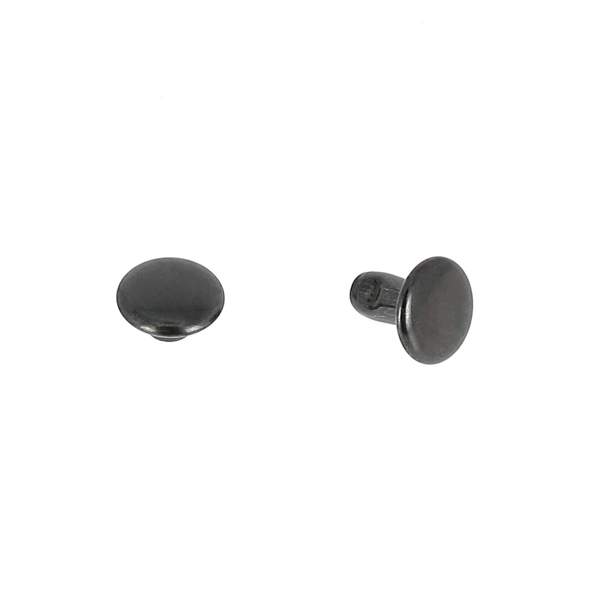 Lot de 100 moyens rivets DOUBLE CALOTTE en acier (T3) - Image 2