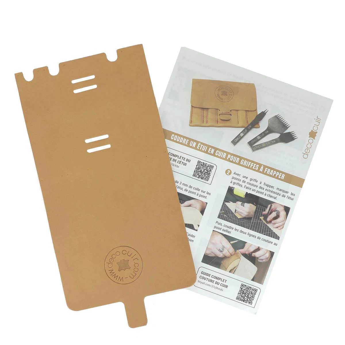 Pack - Découpe étui en cuir & 3 griffes à frapper - Deco Cuir - Image 2