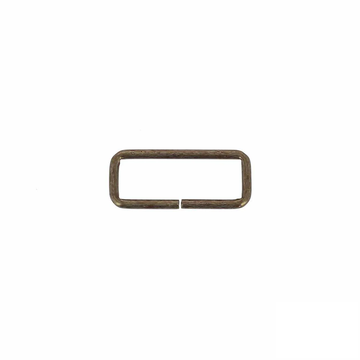 Passant rectangulaire - LAITON VIEILLI - Fil fin - Image 8