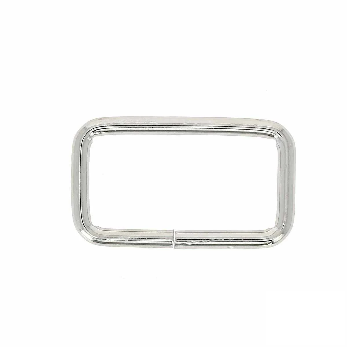 Passant rectangulaire - NICKELÉ - Fil épais - Image 4