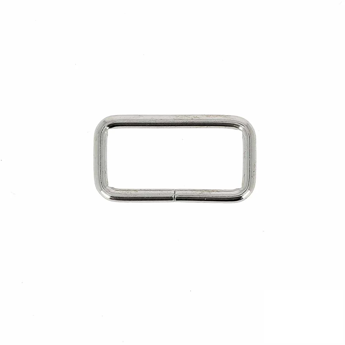 Passant rectangulaire - NICKELÉ - Fil fin - Image 5