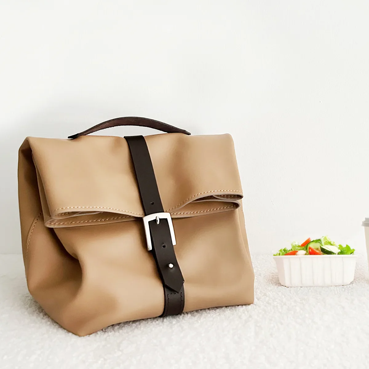 Patron Lunch bag en cuir à coudre à la machine - Deco Cuir