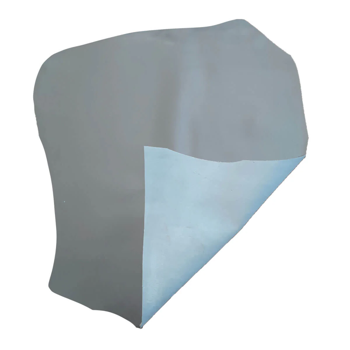 Peau de croûte de cuir enduite - GRIS ACIER D56 - Image 3