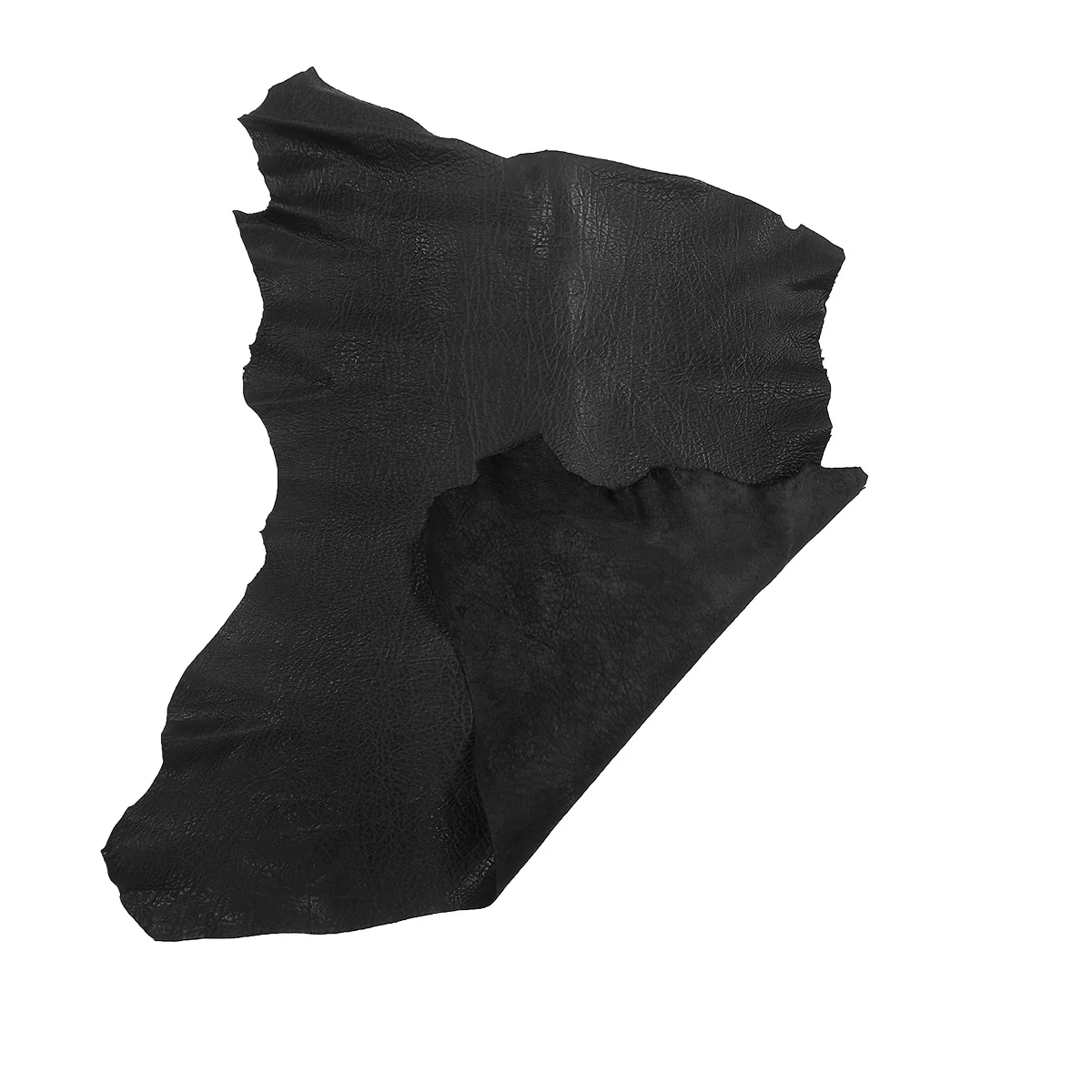 Peau de cuir d'agneau crispé - NOIR P69 - Image 3