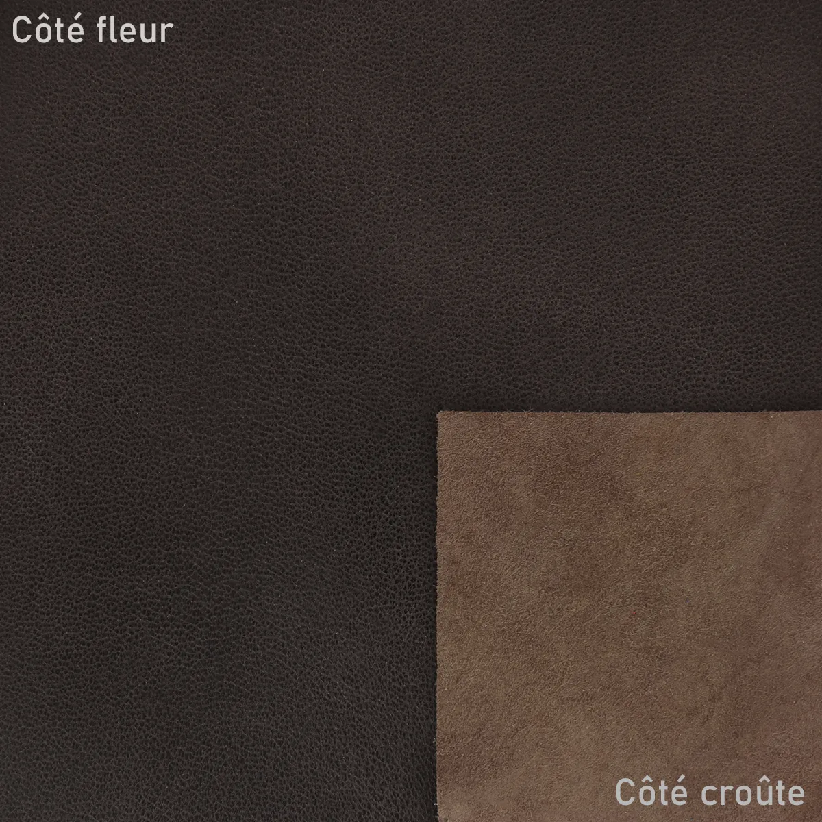 Peau de cuir de d'agneau lisse - MARRON VEILLI SATINÉ Q81 - Image 2